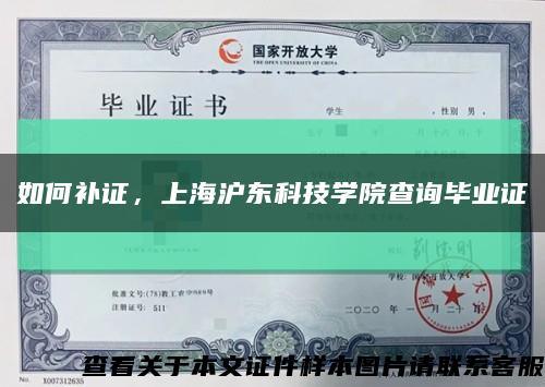 如何补证，上海沪东科技学院查询毕业证缩略图