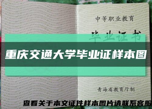 重庆交通大学毕业证样本图缩略图