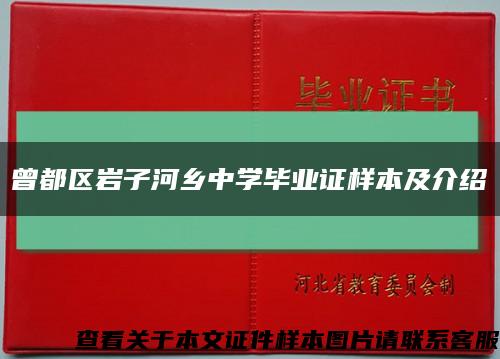 曾都区岩子河乡中学毕业证样本及介绍缩略图