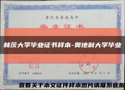 林茨大学毕业证书样本-奥地利大学毕业缩略图
