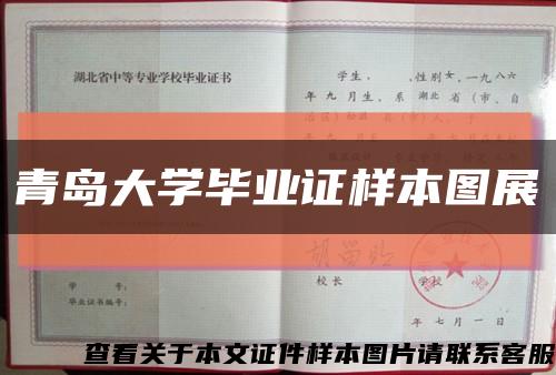 青岛大学毕业证样本图展缩略图