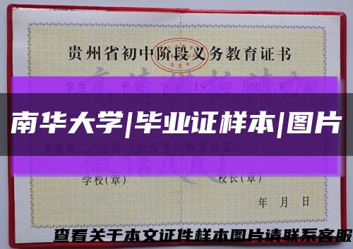 南华大学|毕业证样本|图片缩略图