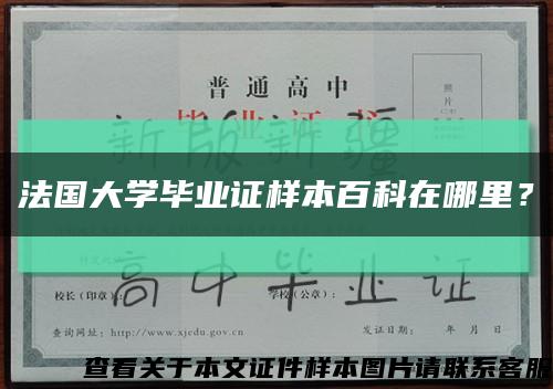 法国大学毕业证样本百科在哪里？缩略图