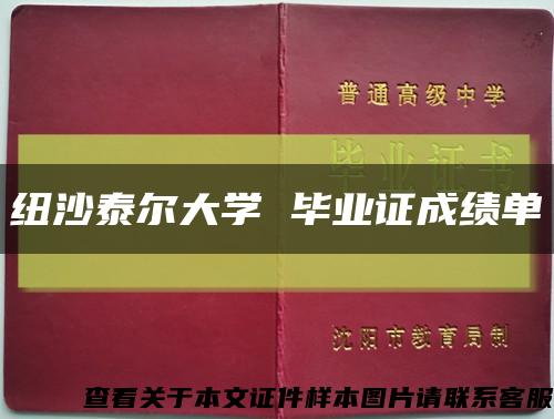 纽沙泰尔大学 毕业证成绩单缩略图