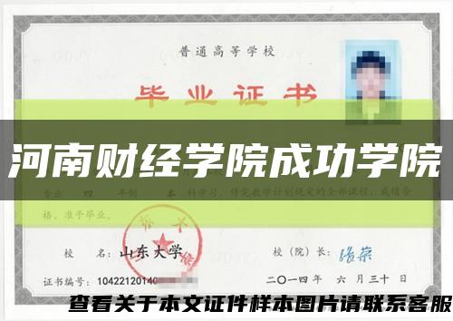河南财经学院成功学院缩略图