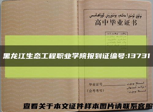 黑龙江生态工程职业学院报到证编号:13731缩略图
