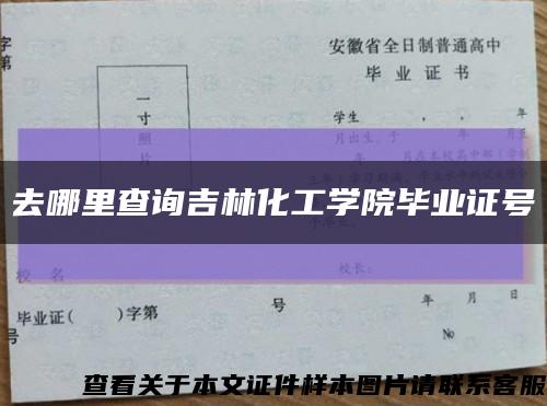 去哪里查询吉林化工学院毕业证号缩略图