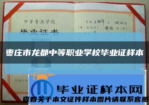 枣庄市龙都中等职业学校毕业证样本缩略图