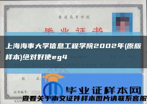 上海海事大学信息工程学院2002年(原版样本)绝对好使eg4缩略图
