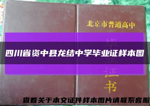 四川省资中县龙结中学毕业证样本图缩略图