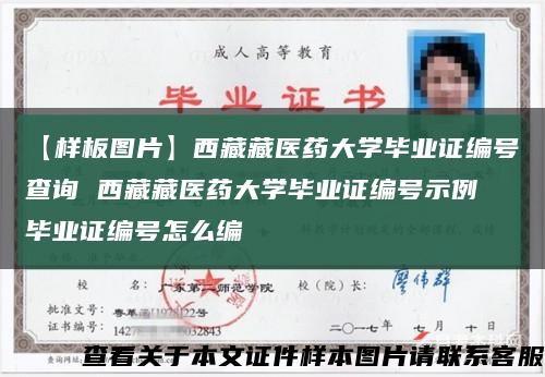 【样板图片】西藏藏医药大学毕业证编号查询 西藏藏医药大学毕业证编号示例 毕业证编号怎么编缩略图