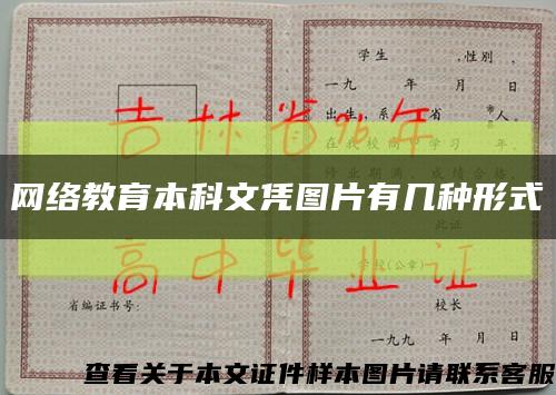 网络教育本科文凭图片有几种形式缩略图