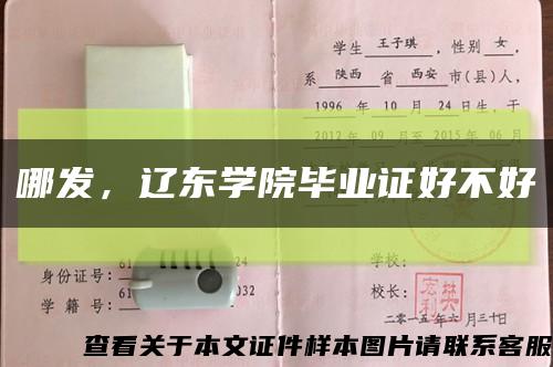 哪发，辽东学院毕业证好不好缩略图