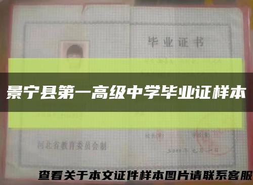 景宁县第一高级中学毕业证样本缩略图