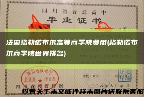 法国格勒诺布尔高等商学院费用(格勒诺布尔商学院世界排名)缩略图