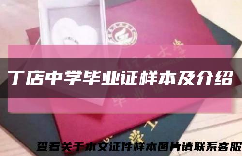 丁店中学毕业证样本及介绍缩略图