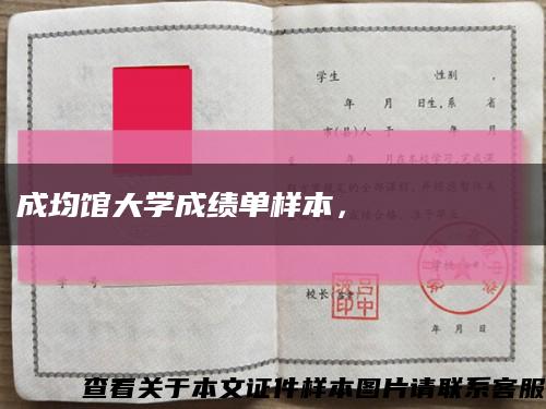 成均馆大学成绩单样本，성균관대학교 성적표缩略图