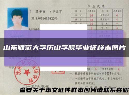 山东师范大学历山学院毕业证样本图片缩略图