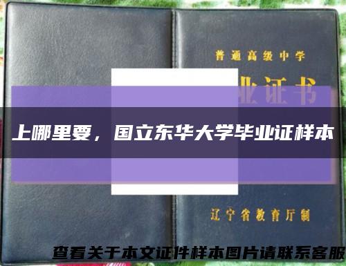 上哪里要，国立东华大学毕业证样本缩略图