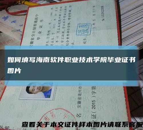 如何填写海南软件职业技术学院毕业证书图片缩略图