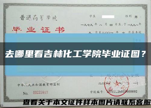 去哪里看吉林化工学院毕业证图？缩略图
