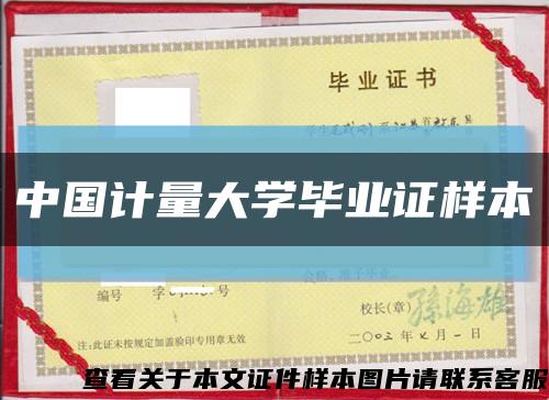 中国计量大学毕业证样本缩略图