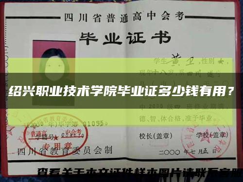 绍兴职业技术学院毕业证多少钱有用？缩略图