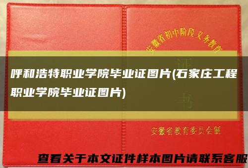 呼和浩特职业学院毕业证图片(石家庄工程职业学院毕业证图片)缩略图