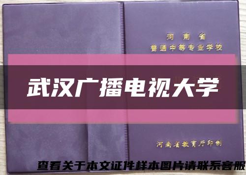 武汉广播电视大学缩略图