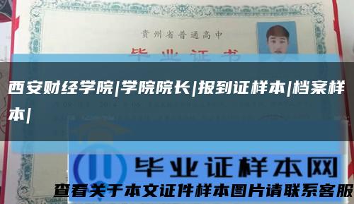 西安财经学院|学院院长|报到证样本|档案样本|缩略图