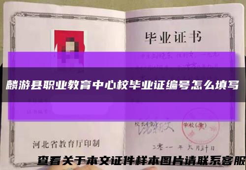 麟游县职业教育中心校毕业证编号怎么填写缩略图