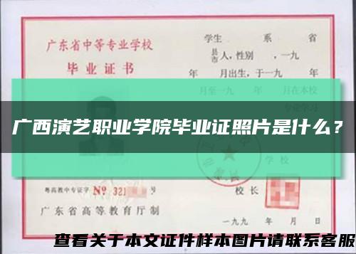 广西演艺职业学院毕业证照片是什么？缩略图
