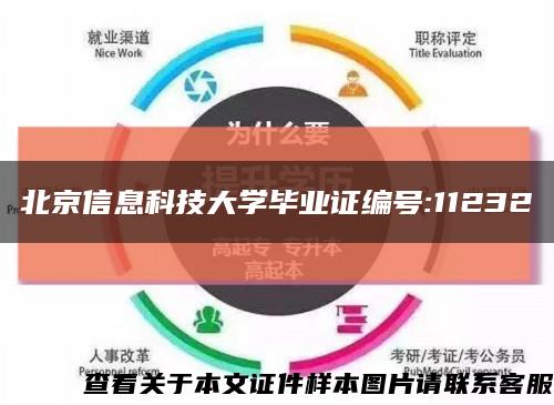 北京信息科技大学毕业证编号:11232缩略图