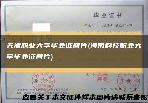 天津职业大学毕业证图片(海南科技职业大学毕业证图片)缩略图