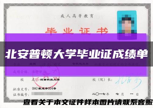 北安普顿大学毕业证成绩单缩略图