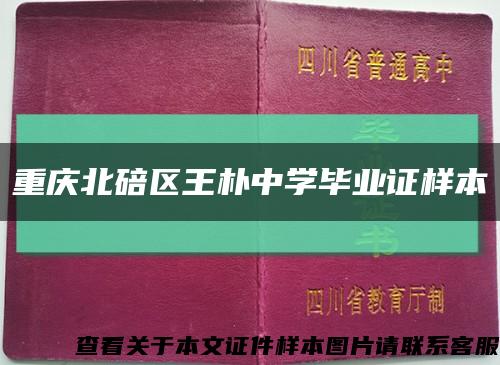 重庆北碚区王朴中学毕业证样本缩略图