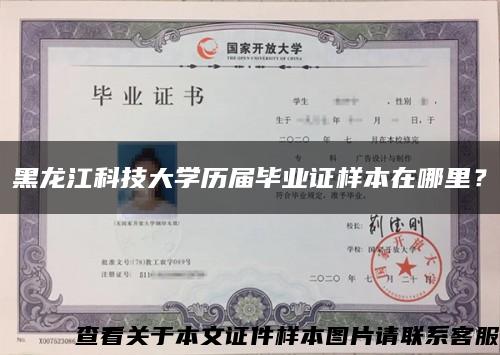 黑龙江科技大学历届毕业证样本在哪里？缩略图