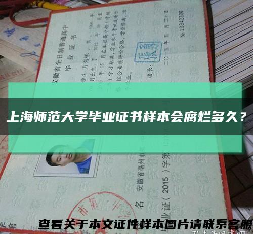 上海师范大学毕业证书样本会腐烂多久？缩略图