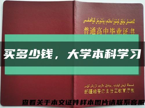 买多少钱，大学本科学习缩略图
