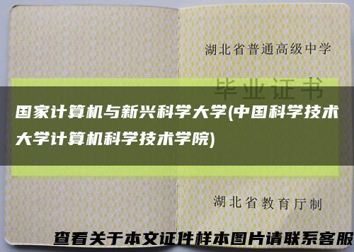 国家计算机与新兴科学大学(中国科学技术大学计算机科学技术学院)缩略图