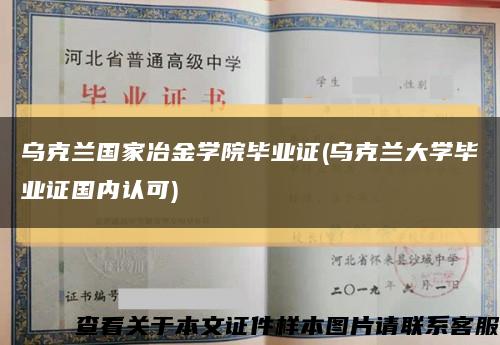 乌克兰国家冶金学院毕业证(乌克兰大学毕业证国内认可)缩略图