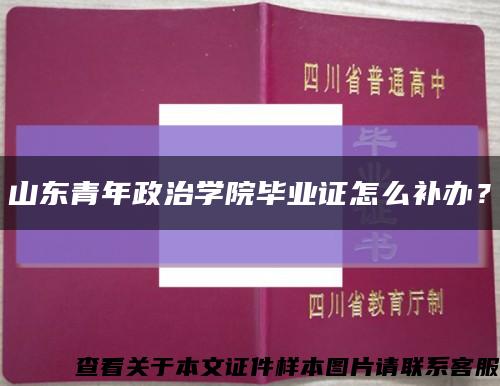 山东青年政治学院毕业证怎么补办？缩略图