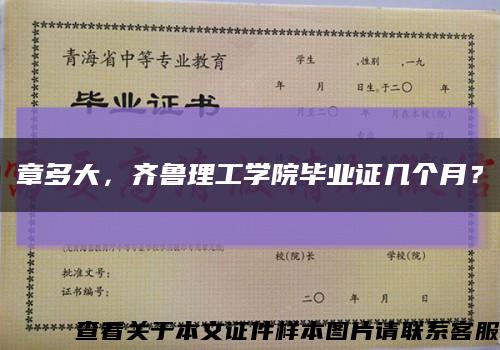 章多大，齐鲁理工学院毕业证几个月？缩略图