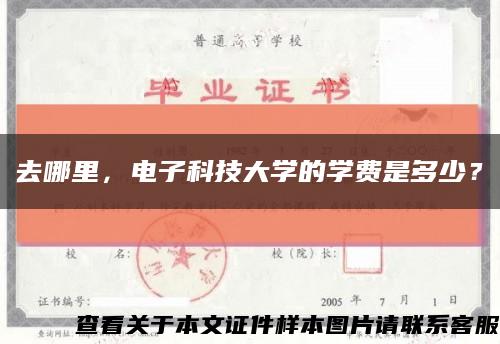 去哪里，电子科技大学的学费是多少？缩略图