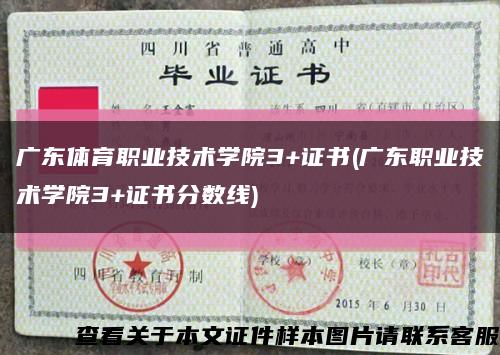广东体育职业技术学院3+证书(广东职业技术学院3+证书分数线)缩略图