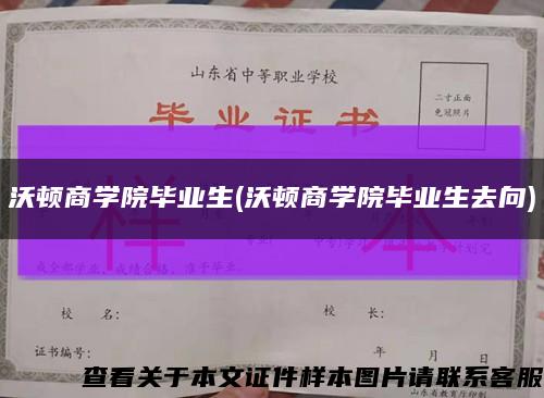 沃顿商学院毕业生(沃顿商学院毕业生去向)缩略图