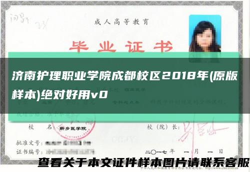 济南护理职业学院成都校区2018年(原版样本)绝对好用v0缩略图