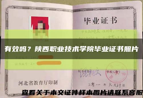 有效吗？陕西职业技术学院毕业证书照片缩略图