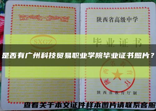 是否有广州科技贸易职业学院毕业证书照片？缩略图