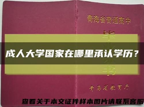 成人大学国家在哪里承认学历？缩略图